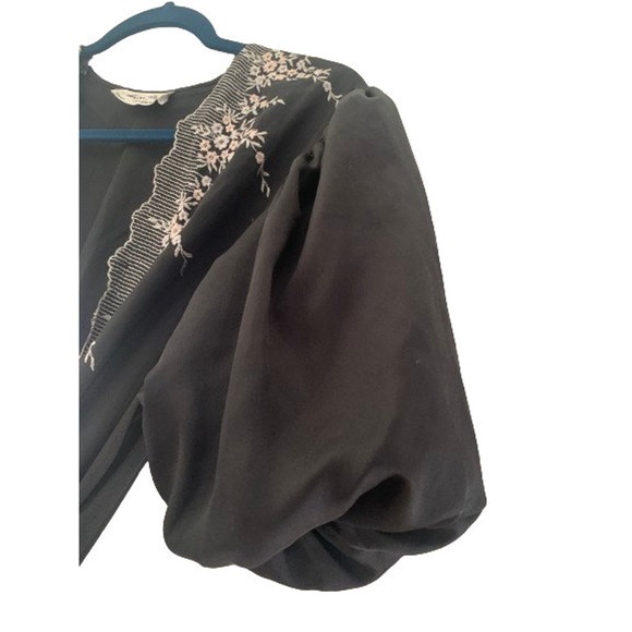 Dior Lingerie Black Embroidered Robe - Picture 3 of 10